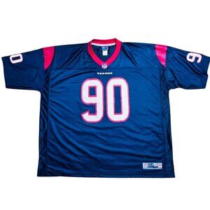 Houston Texans NFL Pro Line 90 Jersey 4XL Navy Blue Polyester
